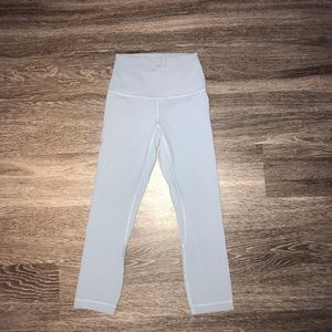 Light Blue lululemon Align pant crop